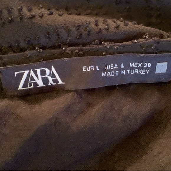 Zara Black Ruffle Tiered Midi Dress - Picture 9 of 13